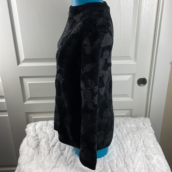 EUC J.Jill jacquard leaf pattern sweater - Picture 4 of 10